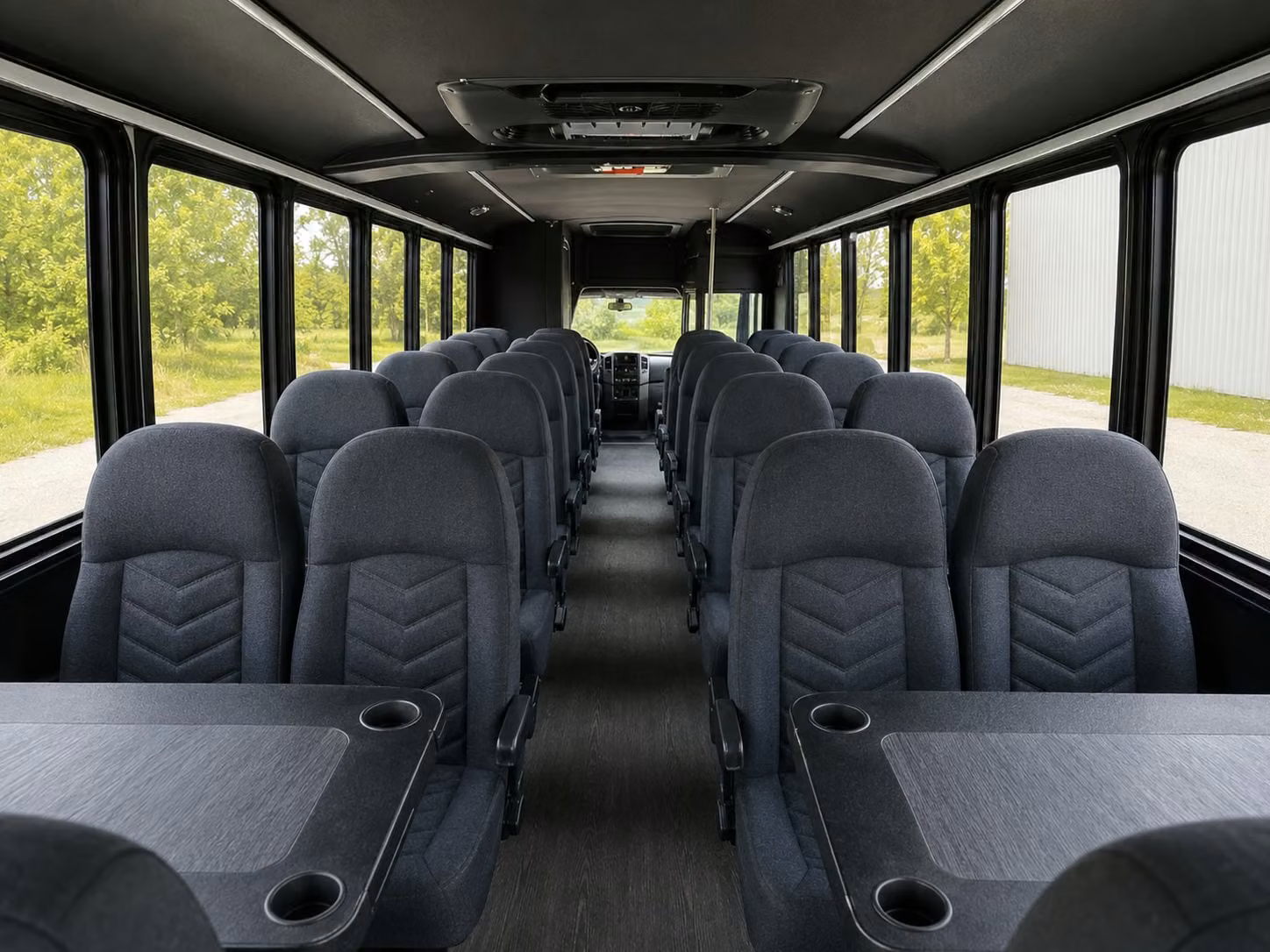 18 passenger minibus interior