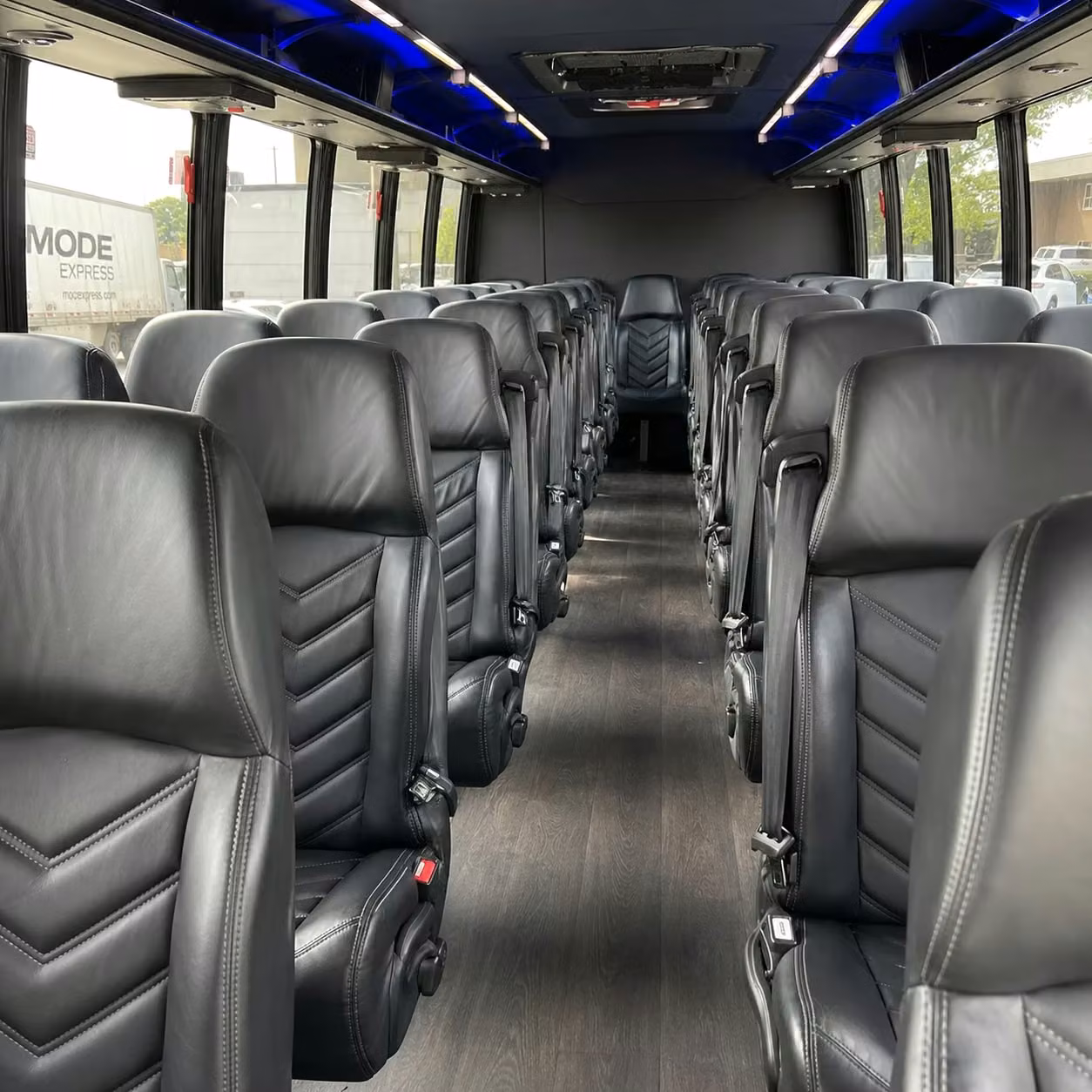 25 passenger minibus interior