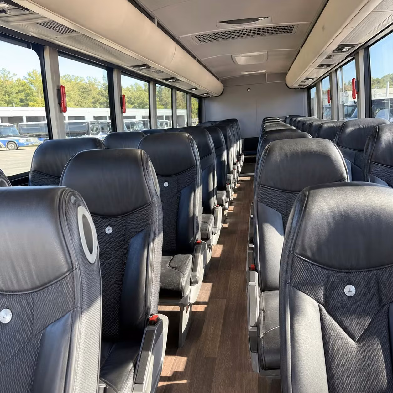 allentown charter bus rental interior